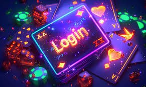 Meja permainan blackjack dengan kartu dan chip tertata rapi dalam suasana kasino